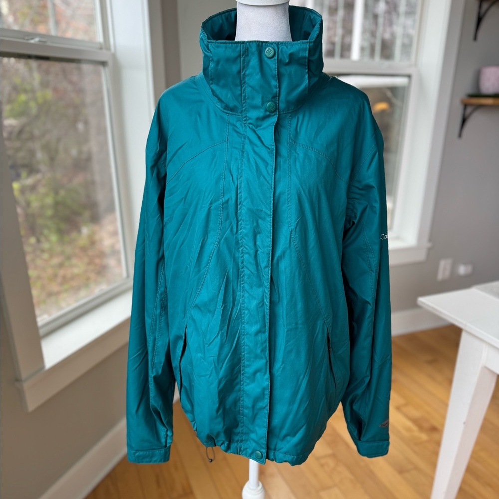 Vintage Columbia Interchange Funnelneck Drawstring Waist Outer Rain Snow Jacket